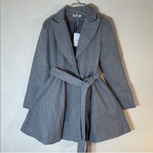 Grace Karin Classic Gray Swing Coat. Small. NWT.